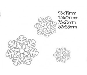 Stickserie - Schneegetobe Schneefocken